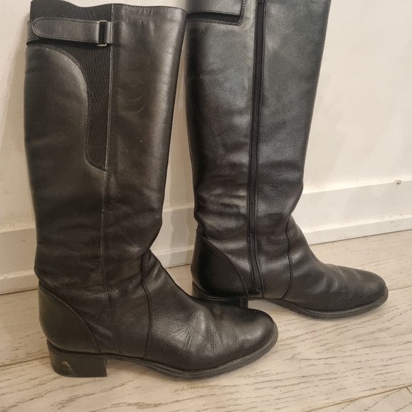 Black Knee High Boots - Picture 3 of 3